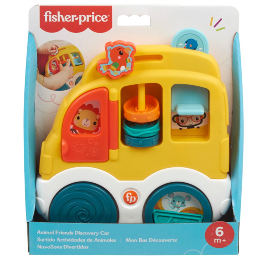 Розвиваюча іграшка Fisher Price Веселі тварини Автомобіль HXK32-2
