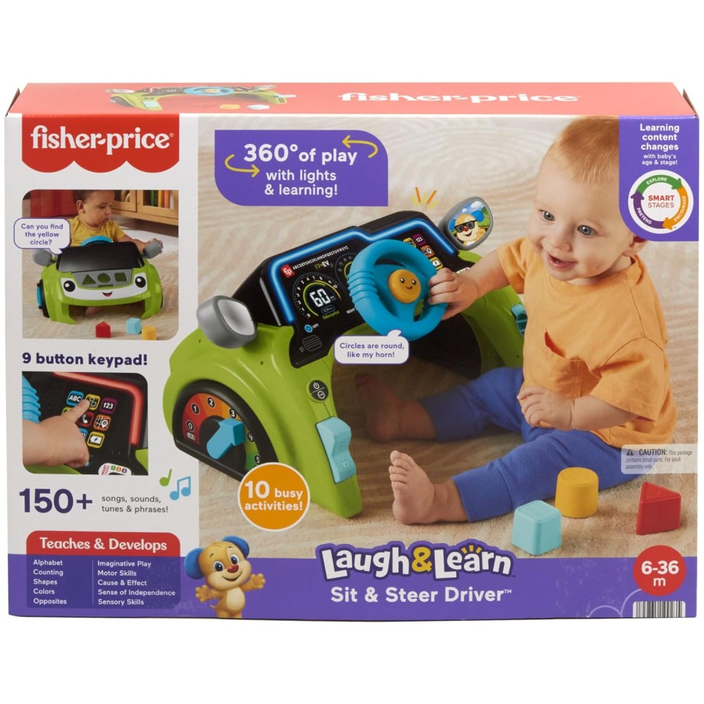 Інтерактивна розвивальна іграшка Fisher-Price Laugh and Learn Маленький водій HTW88